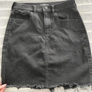 Express Black Jean Skirt